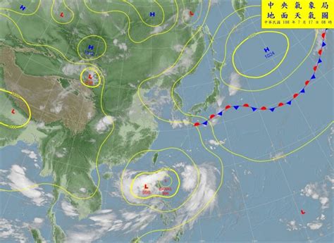 地面分析圖|最新天氣圖資 